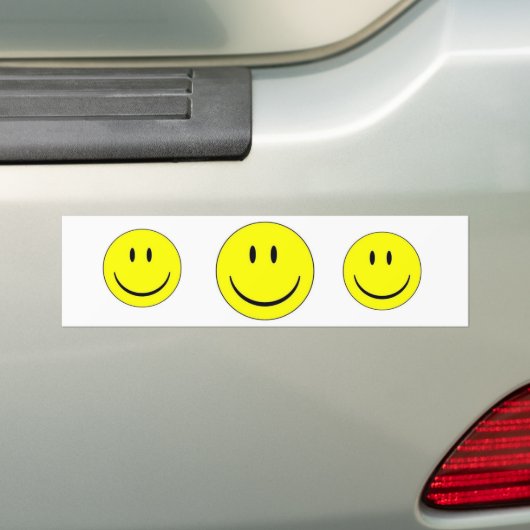 Happy Face Sticker Label (Op auto)