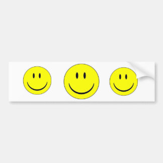 Happy Face Sticker Label