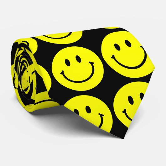 Happy Face Stropdas (Opgerold)