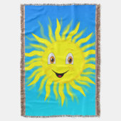 Happy Face Sunshine Deken (Voorkant Verticaal)