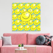 Happy Face Sunshine Stretched Canvas afdrukken (Insitu (Woonkamer))