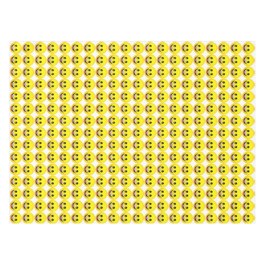 Happy Face Tafelkleed (Voorkant (Horizontaal))