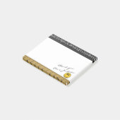 Happy Face Teacher DIY Handtekening Post-it® Notes (Schuin)