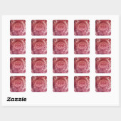 Happy Face Tie Dye PhatDyes Vierkante Sticker (Vel)