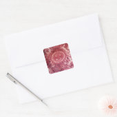 Happy Face Tie Dye PhatDyes Vierkante Sticker (Envelop)