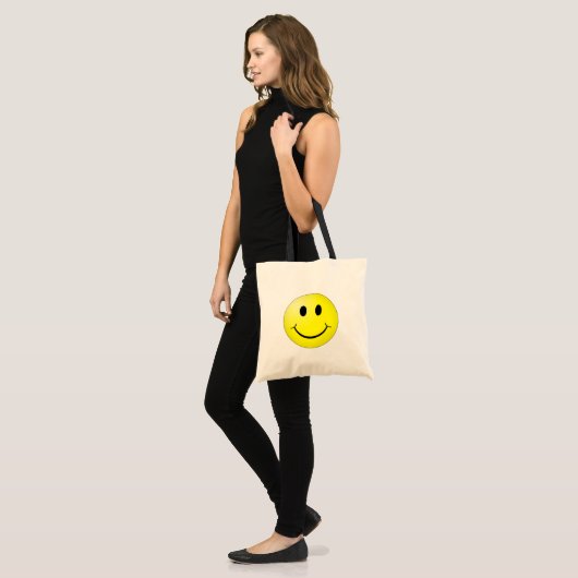 Happy Face Tote Bag (Voorkant (model))