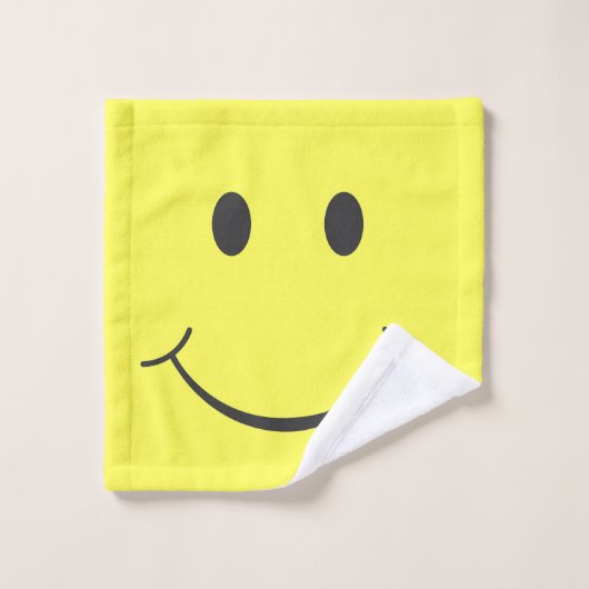 Happy Face Towel Set Bad Handdoek (Wasdoekje)