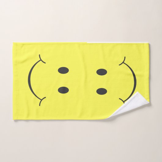 Happy Face Towel Set Bad Handdoek (Handdoek)