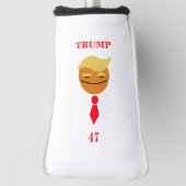 Happy Face Trump met Stropdas (47) Golfheadcover (Draai 90)