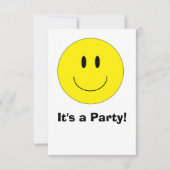 "Happy Face"-uitnodigingen Kaart (Voorkant)