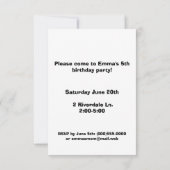 "Happy Face"-uitnodigingen Kaart (Achterkant)