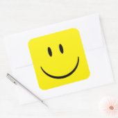 Happy Face Vierkante Sticker (Envelop)
