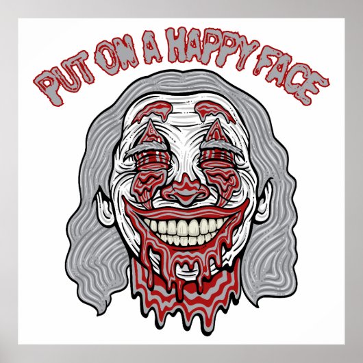 Happy Face Villain Poster (Voorkant)