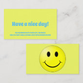 Happy Face Visitekaartje (Voorkant / Achterkant)