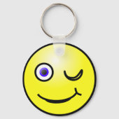 Happy Face Winking Sleutelhanger (Voorkant)