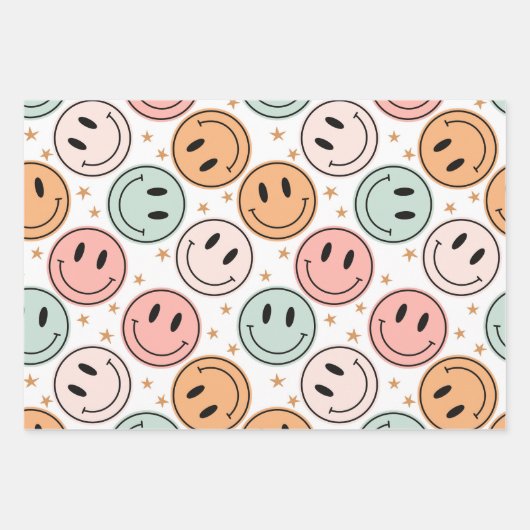 Happy Face Wrapping Paper (Voorkant 2)
