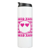 Happy Face, xoxo, valentine, custom mug, cup Thermosbeker (Geroteerd rechts)