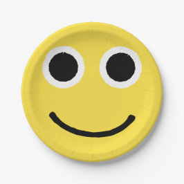 Happy Face Yellow glimlachend Emoticon Emoji Papieren Bordje
