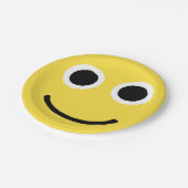 Happy Face Yellow glimlachend Emoticon Emoji Papieren Bordje (Gekanteld)