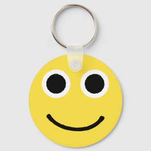 Happy Face Yellow glimlachend Emoticon Emoji Sleutelhanger