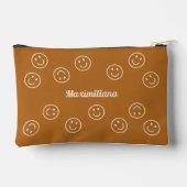 Happy Faces Boho Brown - KLEINE accessoirezak Etui (Achterkant)