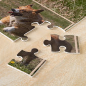 Happy Faces die Corgis runnen Legpuzzel (Zijkant)