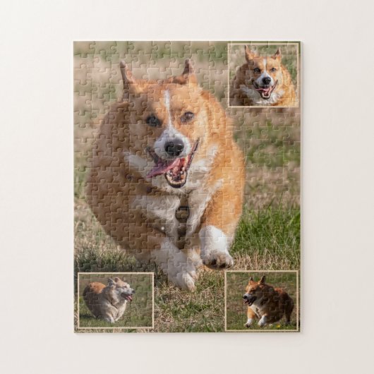Happy Faces die Corgis runnen Legpuzzel (Verticaal)