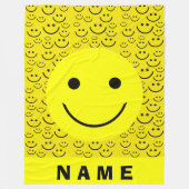 Happy Faces Fleece Blanket (Voorkant)