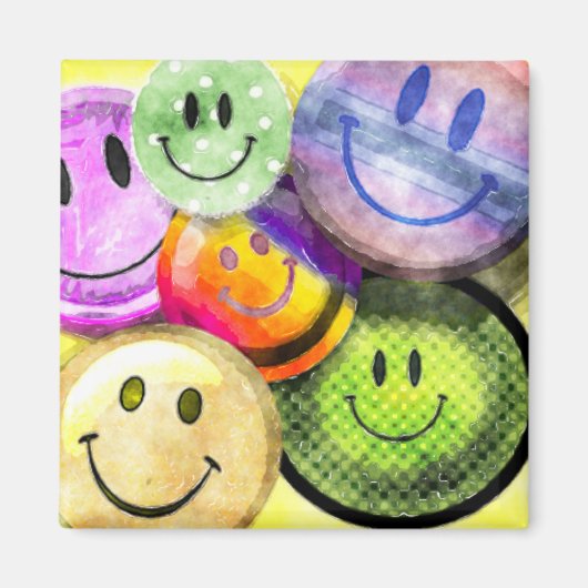 HAPPY FACES Magnet (Voorkant)