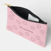 Happy Faces Roze op Roze - KLEINE accessoire Pouch Etui (Open)