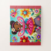 "HAPPY FAIRY AND BIRDS" JIGSAW PUZZLE LEGPUZZEL (Verticaal)