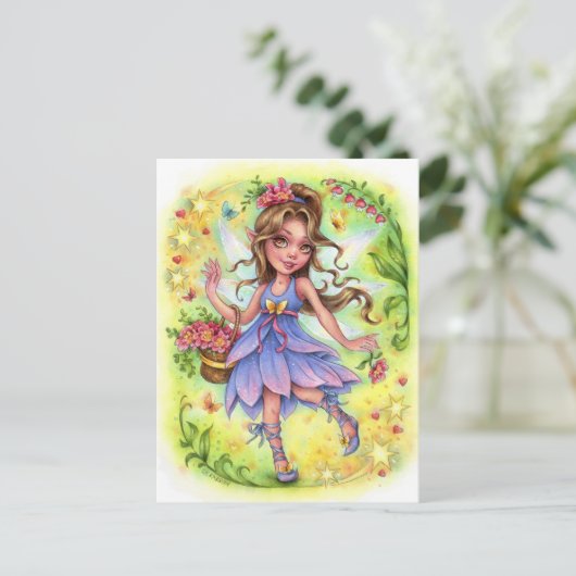 Happy Fairy Briefkaart (Staand voorkant)