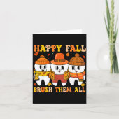Happy Fall Bruhem All Teeth Thanksgiving Dental De Kaart (Voorkant)