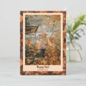 Happy Fall laat foto vakantie Kaart (Staand voorkant)