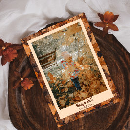 Happy Fall laat foto vakantie Kaart