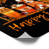 Happy Fall Y'all Autumn Corgi Halloween Pumpkin Sp Poster (Hoek)