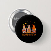 Happy Fall Y'all Gnome Pumpkin Autumn Thanksgiving Ronde Button 5,7 Cm (Voorkant /achterkant)