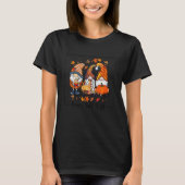 Happy Fall Yall Gnomes Leopard Autumn Fall Gnomes T-shirt (Voorkant)