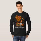 Happy Fall Y'all Gnomes Pumpkin Autumn Vibes Thank T-shirt (Voorkant volledig)