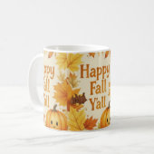 Happy Fall Y'all Mug Koffiemok (Voorkant links)