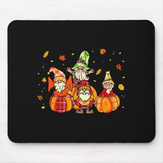 Happy Fall Yall Shirt Buffalo Pumpkin Autumn Gnome Muismat (Voorkant)