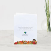 Happy Falling Acorns  Kaart (Achterkant)