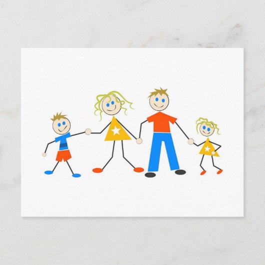 Happy Families Briefkaart (Voorkant)