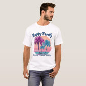 Happy Family Beach Cruise 2025 T-shirt (Voorkant volledig)
