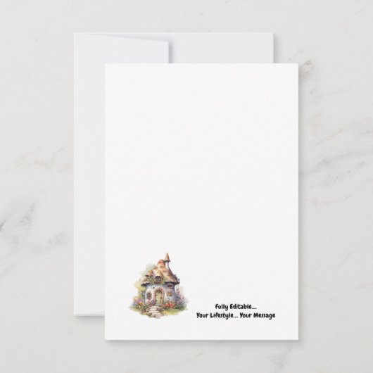 Happy Family Bedankkaart (Achterkant)