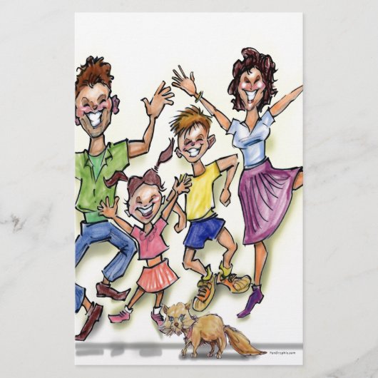 Happy Family Briefpapier (Voorkant)