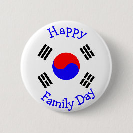 Happy Family Day - Koreaanse adoptie Ronde Button 5,7 Cm