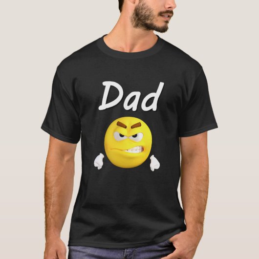 Happy Family Emoji Vacation Matching Shirt - Papa (Voorkant)