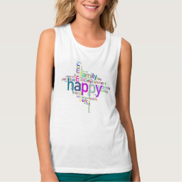 Happy Family heeft alle woorden Tanktop