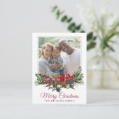 Happy Family Kerstfoto Feestdagenkaart (Staand voorkant)